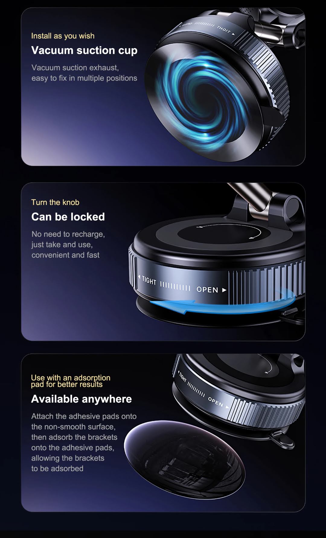 Support magnétique portable premium– Ultra Léger & Élégant